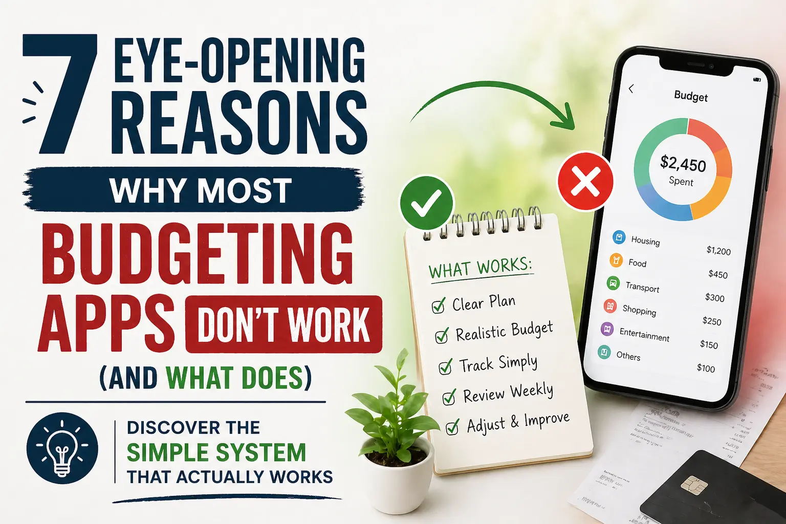 Why most budgeting apps don't work — seven reasons apps get abandoned and the simple system that actually works