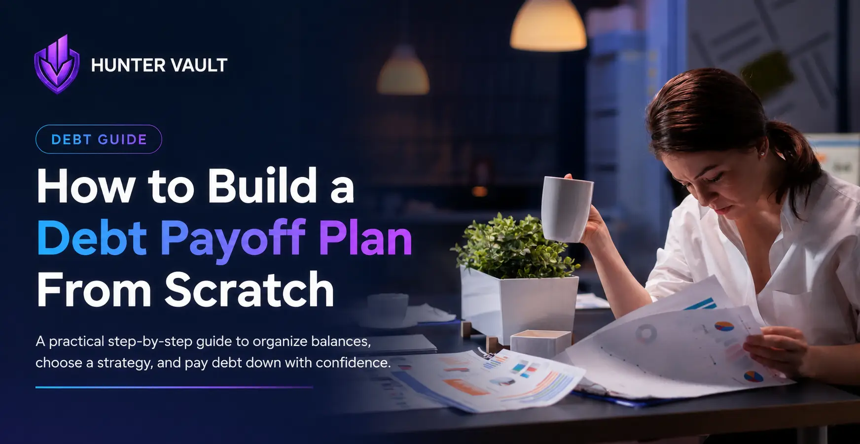 How to build a debt payoff plan from scratch — five concrete steps from a pile of debt to a followable plan