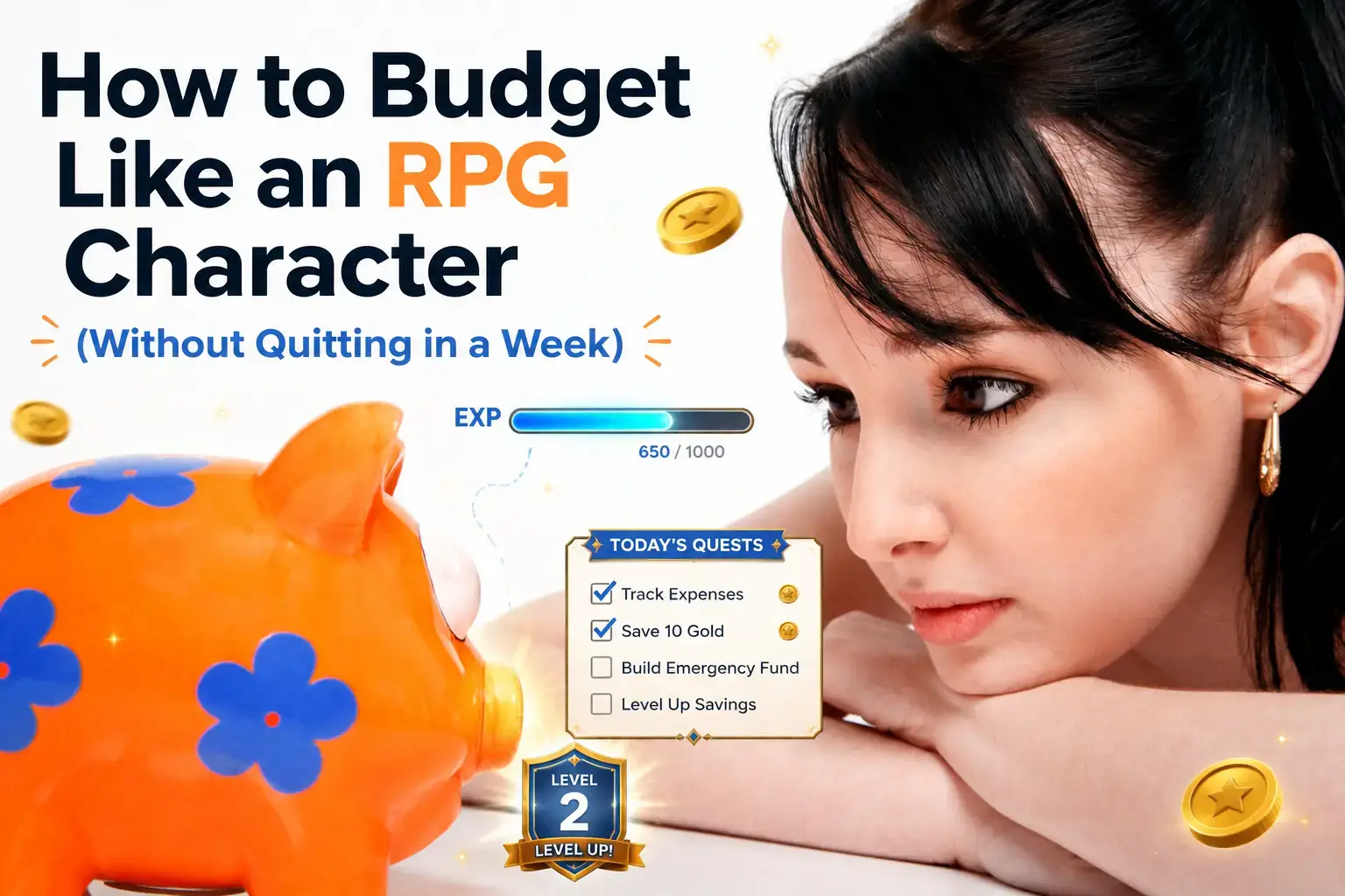 How to budget like an RPG character — turn money habits into quests, XP, and streaks you actually stick with