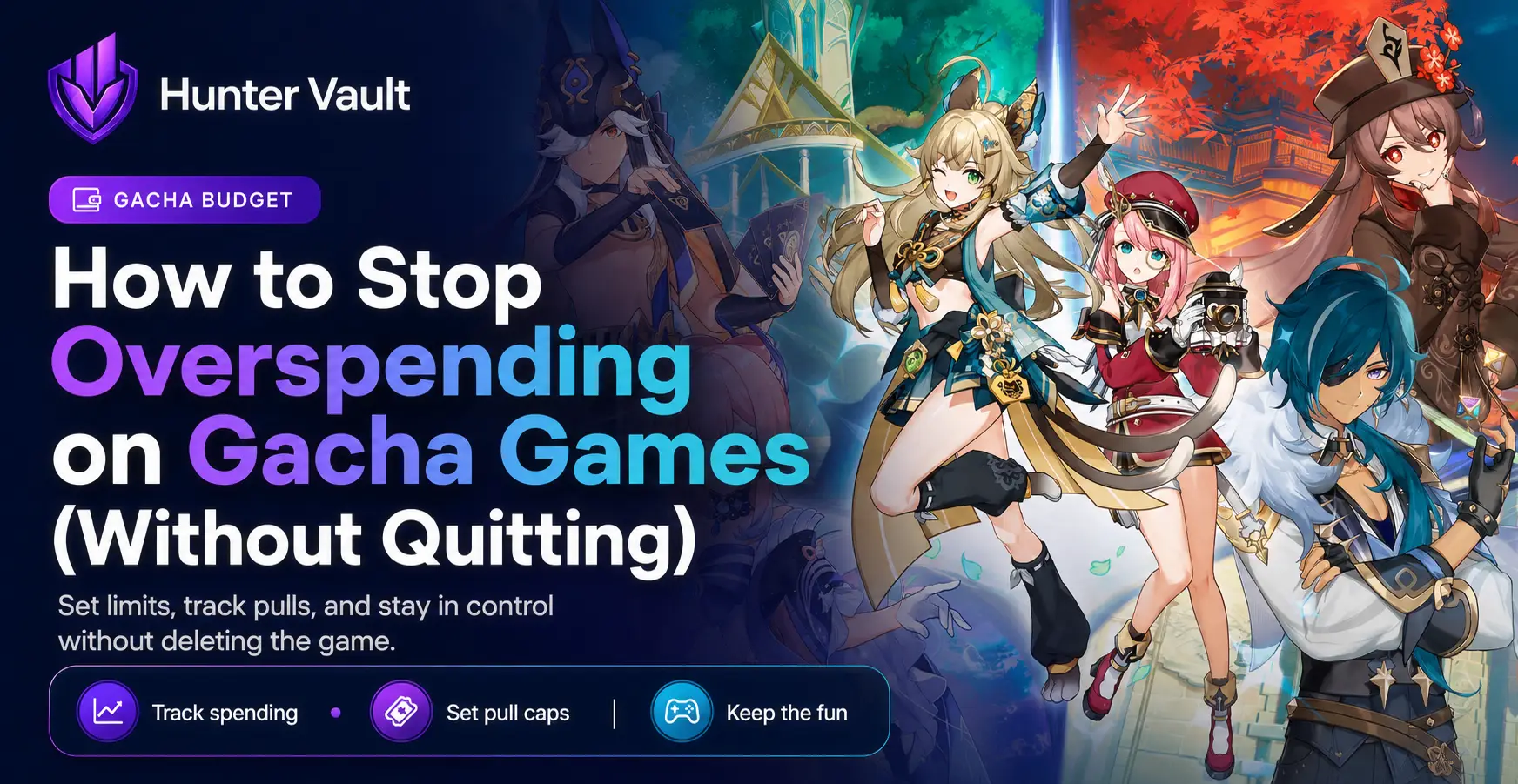 How to stop overspending on gacha games without quitting — set a pull budget, add friction, and track spending as real money