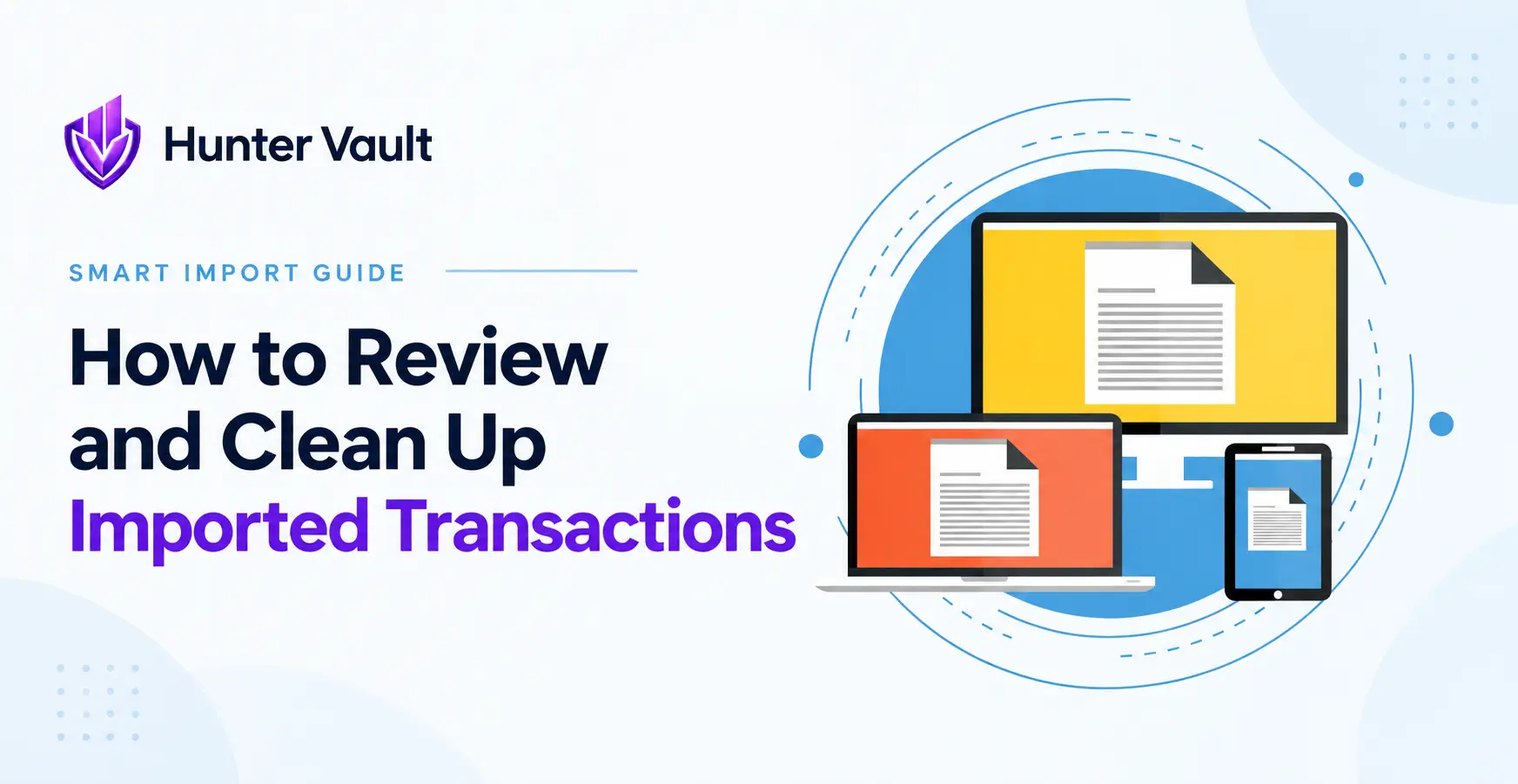 Budget app review screen showing imported transactions with duplicates flagged before confirming