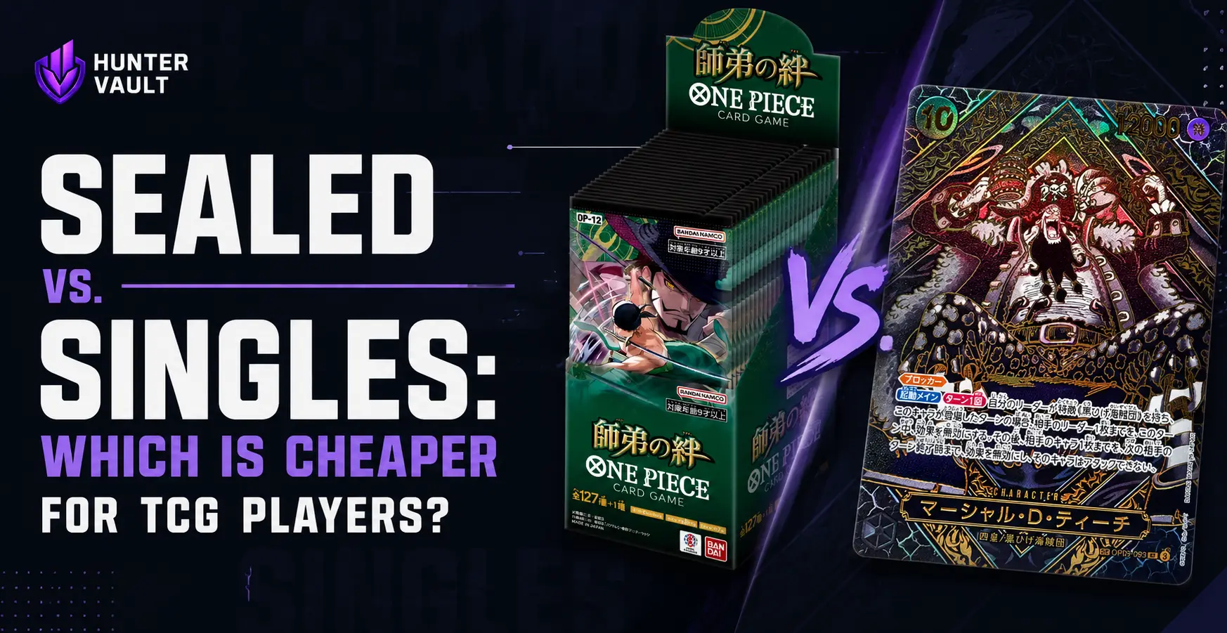 Booster packs next to individual trading cards with a price comparison on a notepad