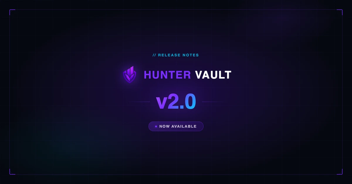 Hunter Vault v2.0 — Release Notes